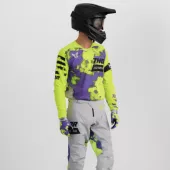 Pánský motokrosový dres Thor Launchmode Bleach gray/acid