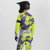 Pánský motokrosový dres Thor Launchmode Bleach gray/acid