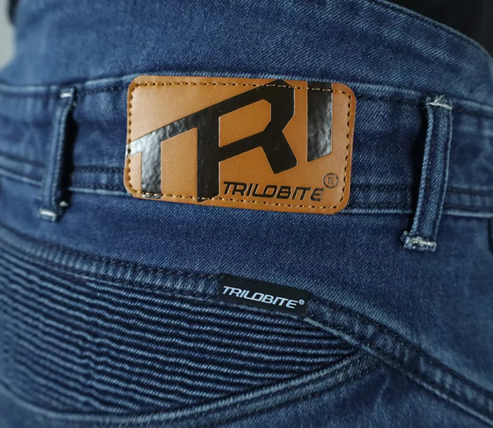 Dámské džíny na moto Trilobite Parado doublelayer AAAA slim fit blue level 2