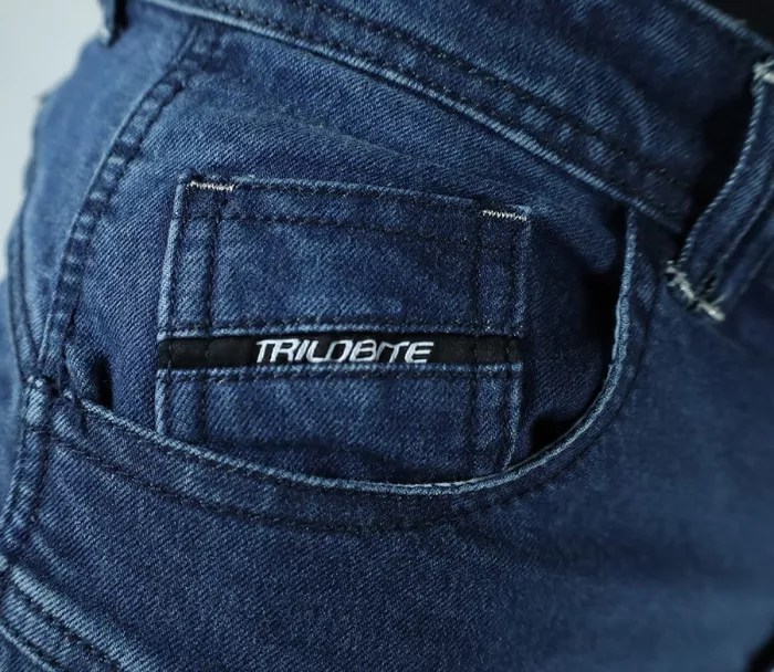 Kalhoty na moto Trilobite Parado doublelayer AAAA slim fit men blue level 2