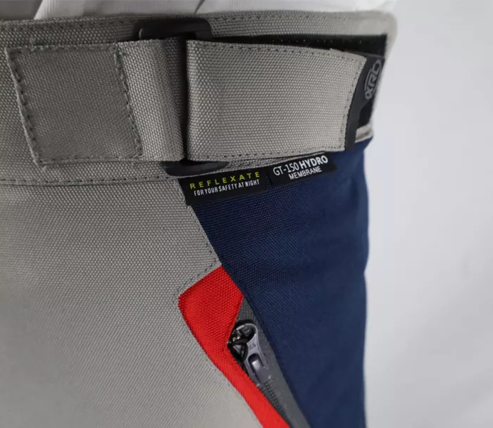 Dámské kalhoty na moto XRC Winkle 2.0 WTP adventure grey/black/blue