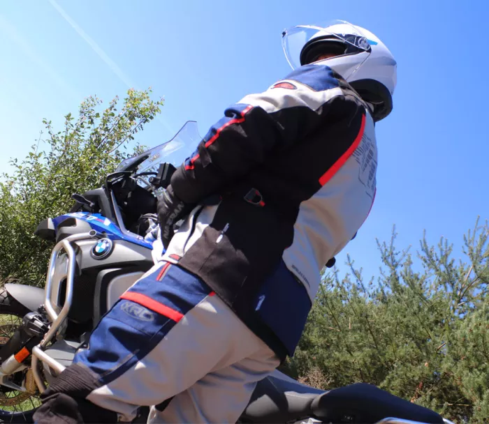 Kalhoty na motorku XRC Winkle 2.0 WTP men adventure grey/black/blue