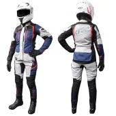 Dámské kalhoty na moto XRC Winkle 2.0 WTP adventure grey/black/blue