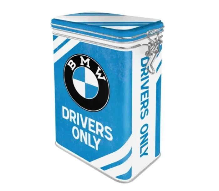 Plechová dóza s klipem BMW Drivers Only
