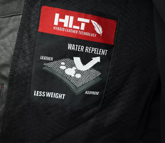 Kožená bunda na moto XRC BOTRIC HLT black