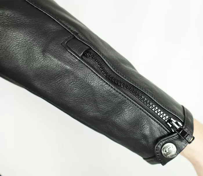 Kožená bunda na moto XRC BOTRIC HLT black