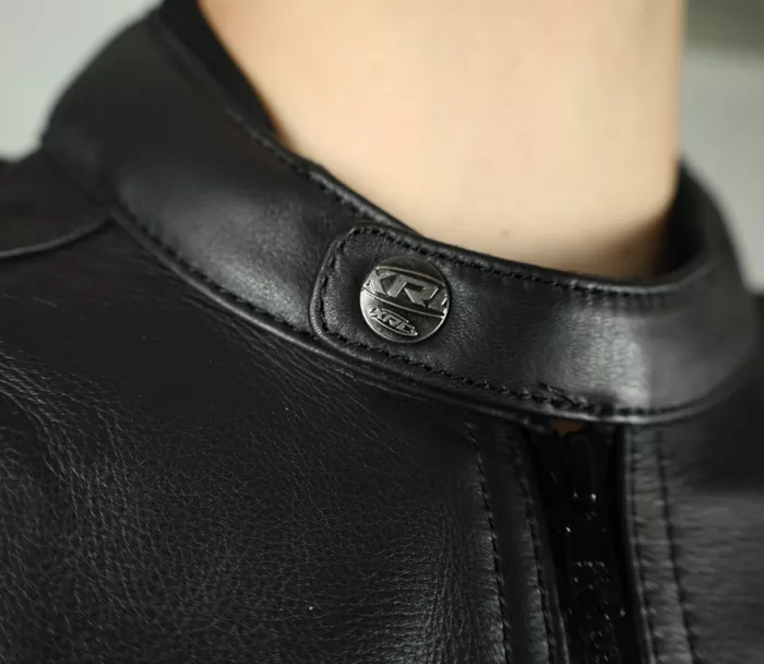 Kožená bunda na moto XRC BOTRIC HLT black