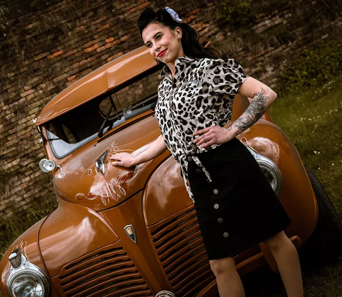 Dámská sukně Rusty Pistons Cascade black jeans