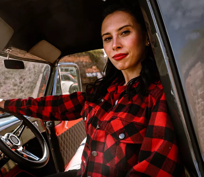 Rusty Pistons RPJAW23 Elwha lady red jacket