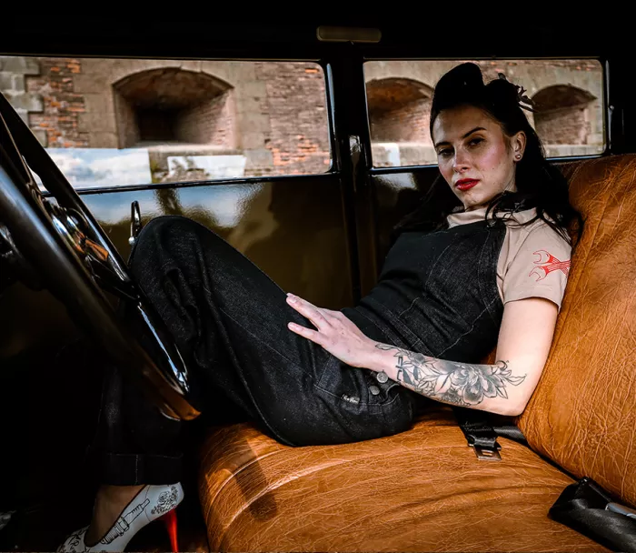 Rusty Pistons Babbitt kalhotový overal