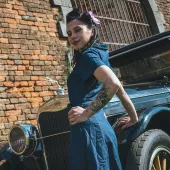 Dámské šaty Rusty Pistons Toimi jeans