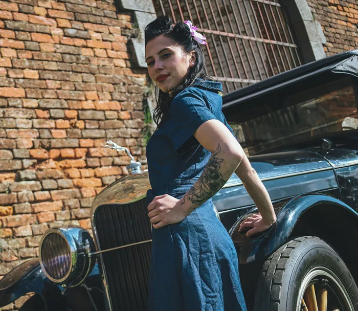 Dámské šaty Rusty Pistons Toimi jeans