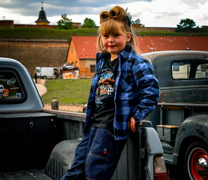 Dětská košile Rusty Pistons Field shirt dark blue