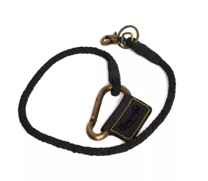 Trip Machine Braided key chain black