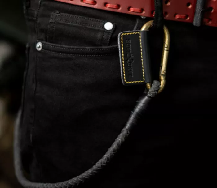 Trip Machine Braided key chain black