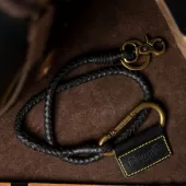 Trip Machine Braided key chain black