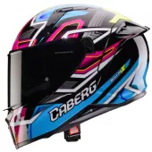 Helma na moto Caberg Avalon X Brama black/l. blue/yellow fluo/fuchsia