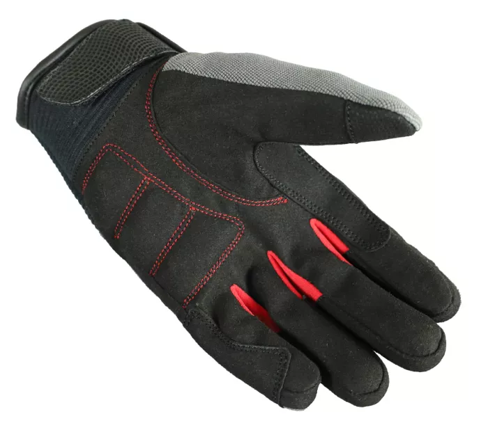 Pánské rukavice na moto XRC BRRISON black/grey