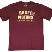 Pánské tričko Rusty Pistons Low Rod burgundy