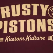 Pánské tričko Rusty Pistons Low Rod burgundy