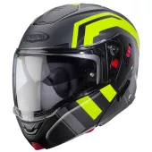 Helma na moto Caberg Horus X Road matt gun metal/black/yellow fluo