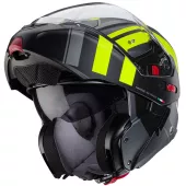 Helma na moto Caberg Horus X Road matt gun metal/black/yellow fluo