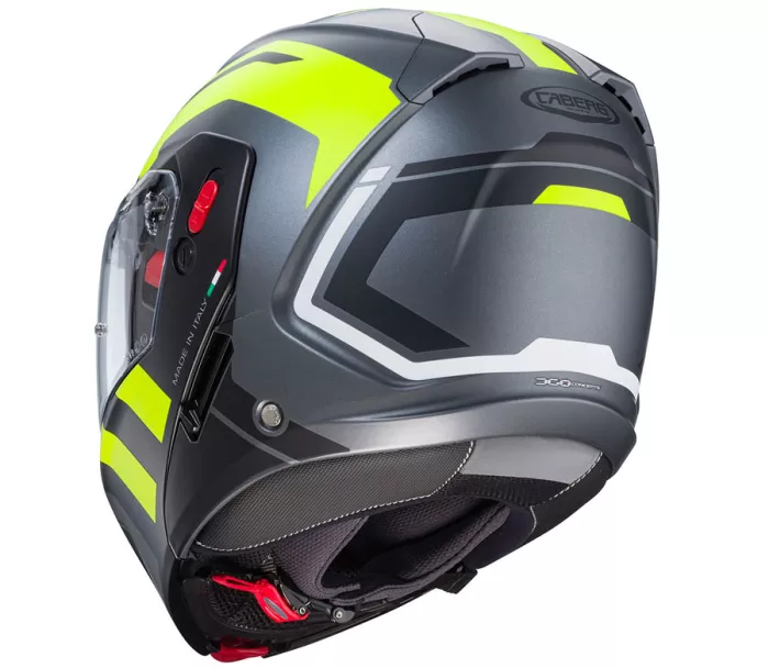 Helma na moto Caberg Horus X Road matt gun metal/black/yellow fluo