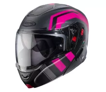 Helma na moto Caberg Horus X Road matt gun metal/black/fuchsia
