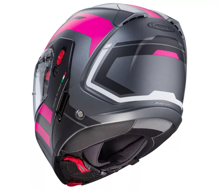 Helma na moto Caberg Horus X Road matt gun metal/black/fuchsia