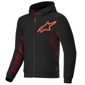 Pánská mikina na moto 2025 Alpinestars Chrome Air sport black/fluo red