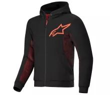 Pánská mikina na moto 2025 Alpinestars Chrome Air sport black/fluo red