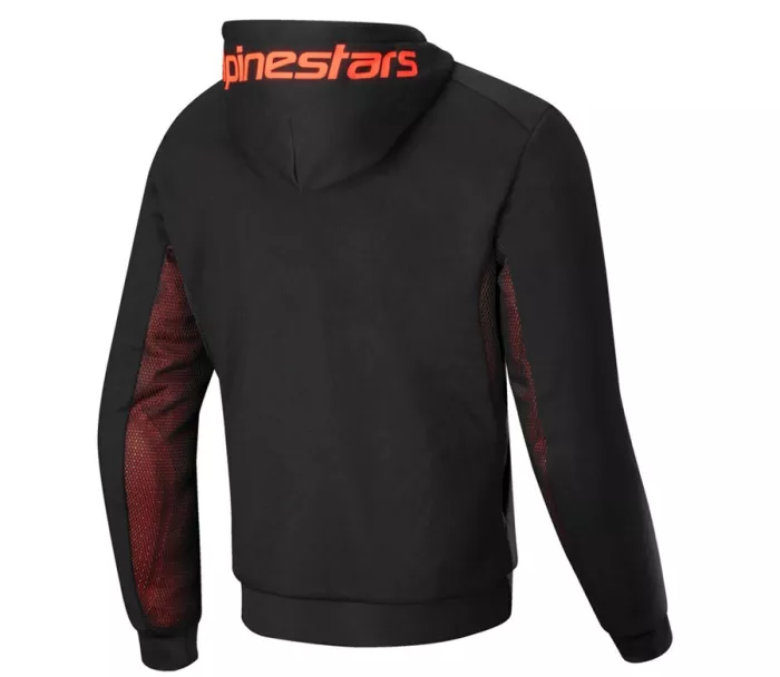 Pánská mikina na moto 2025 Alpinestars Chrome Air sport black/fluo red