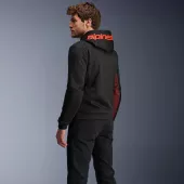Pánská mikina na moto 2025 Alpinestars Chrome Air sport black/fluo red