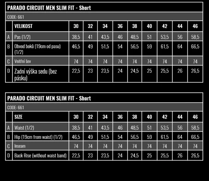 Moto rifle Trilobite Parado Circuit slim blue SHORT level 2 - CE AAA (zkrácená verze)