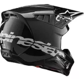 Motokrosová helma 2025 Alpinestars SM5 Corp black/grey glossy helmet