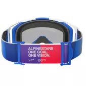 Brýle na motokros 2025 Alpinestars Vision 8 Corp blue/white/mirror blue