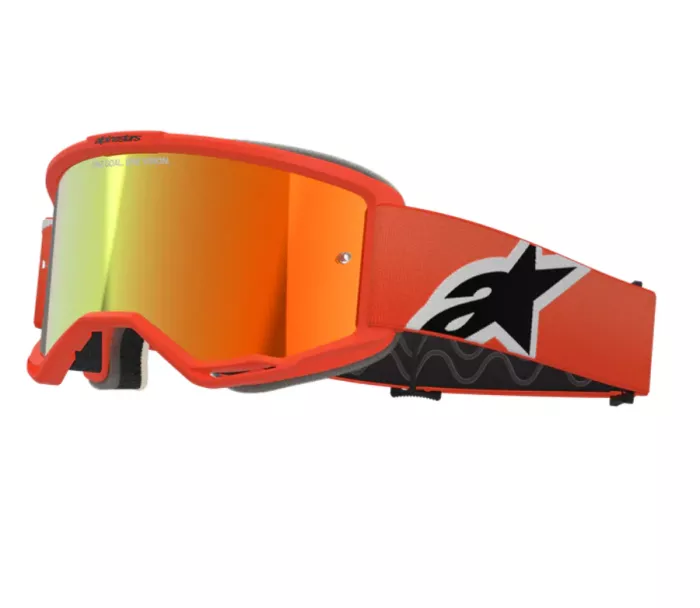 Motokrosové brýle 2025 Alpinestars Vision 5 Corp orange/mirror red