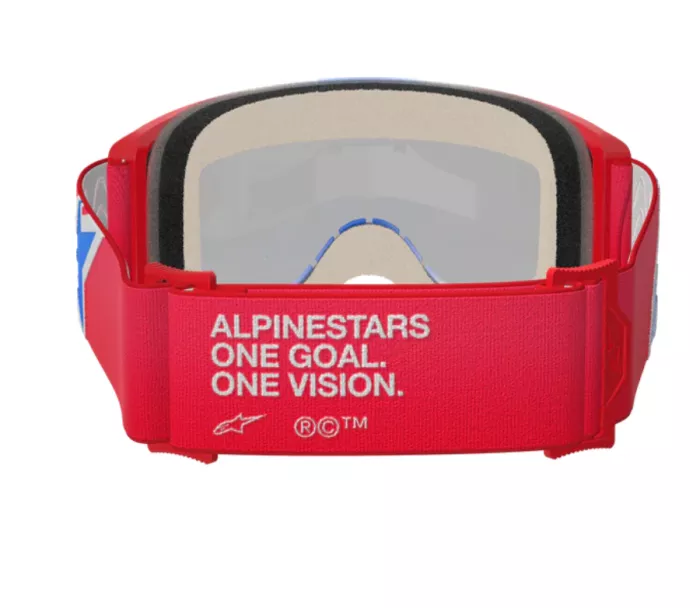 Brýle na moto 2025 Alpinestars Vision 5 Corp red/white/blue/clear