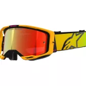 Motokrosové brýle 2025 Alpinestars Vision 8 Corp orange yellow pink/mirror gold