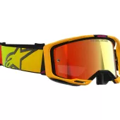 Motokrosové brýle 2025 Alpinestars Vision 8 Corp orange yellow pink/mirror gold