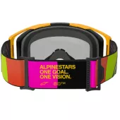 Motokrosové brýle 2025 Alpinestars Vision 8 Corp orange yellow pink/mirror gold