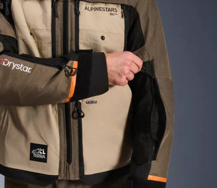 Bunda na moto Alpinestars Cusco drystar walnut/aluminium/black