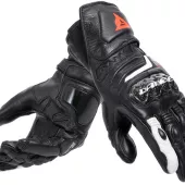 Dámské rukavice Dainese CARBON 4 LONG LADY LEATHER GLOVES BLACK/BLACK/WHITE