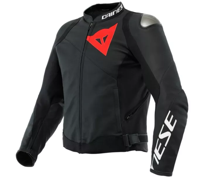 Bunda na moto Dainese SPORTIVA LEATHER JACKET BLACK-MATT