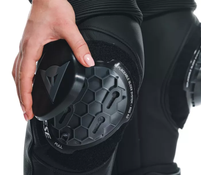 Dámské kožené kalhoty Dainese DELTA 4 BLACK/BLACK