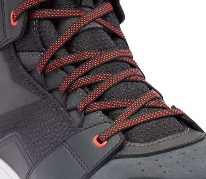 Boty na moto Dainese SUBURB D-WP BLACK/WHITE/RED-LAVA