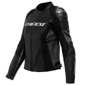 Dámská kožená bunda Dainese RACING 4 PERF. BLACK/BLACK