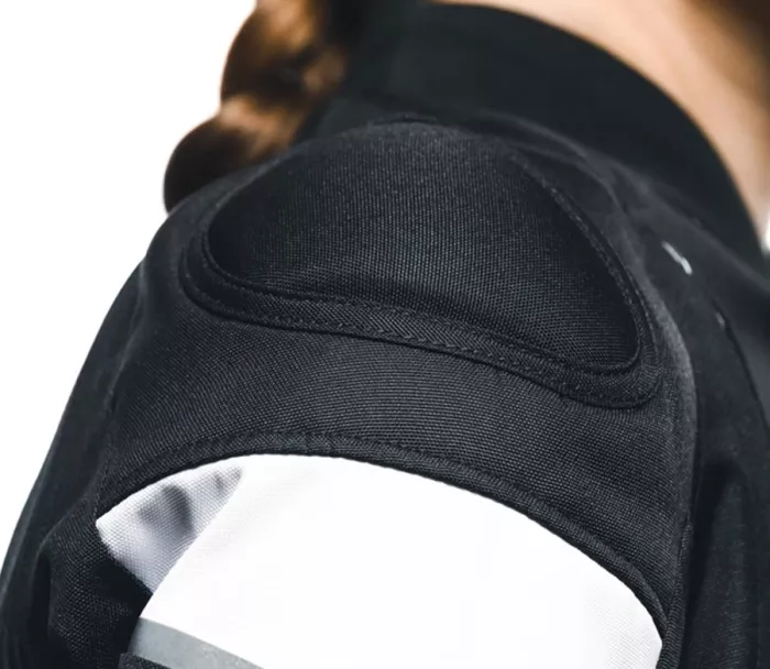 Dámská bunda na moto Dainese AVRO 5 TEX BLACK/WHITE