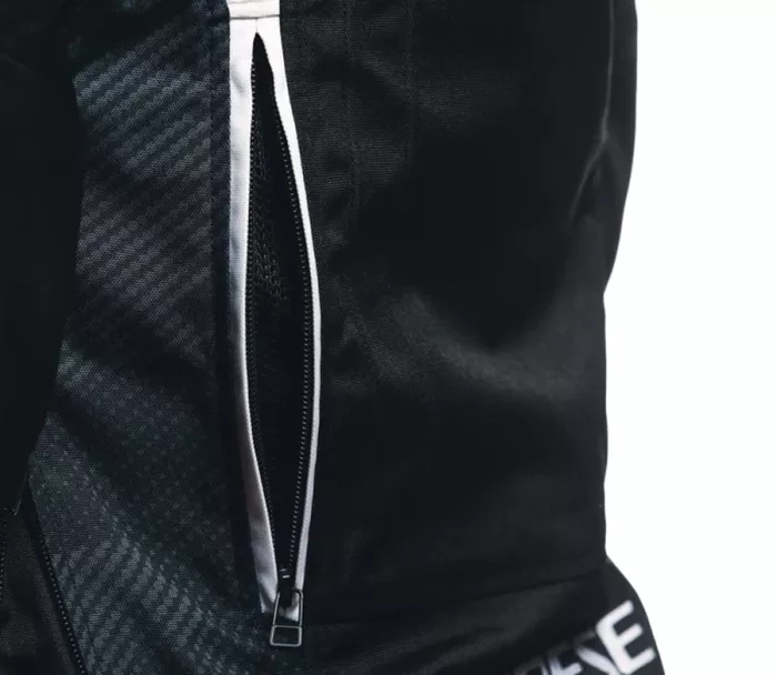 Dámská bunda na moto Dainese AVRO 5 TEX BLACK/WHITE