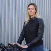 Dámská bunda Nazran Dalope black/blue denim